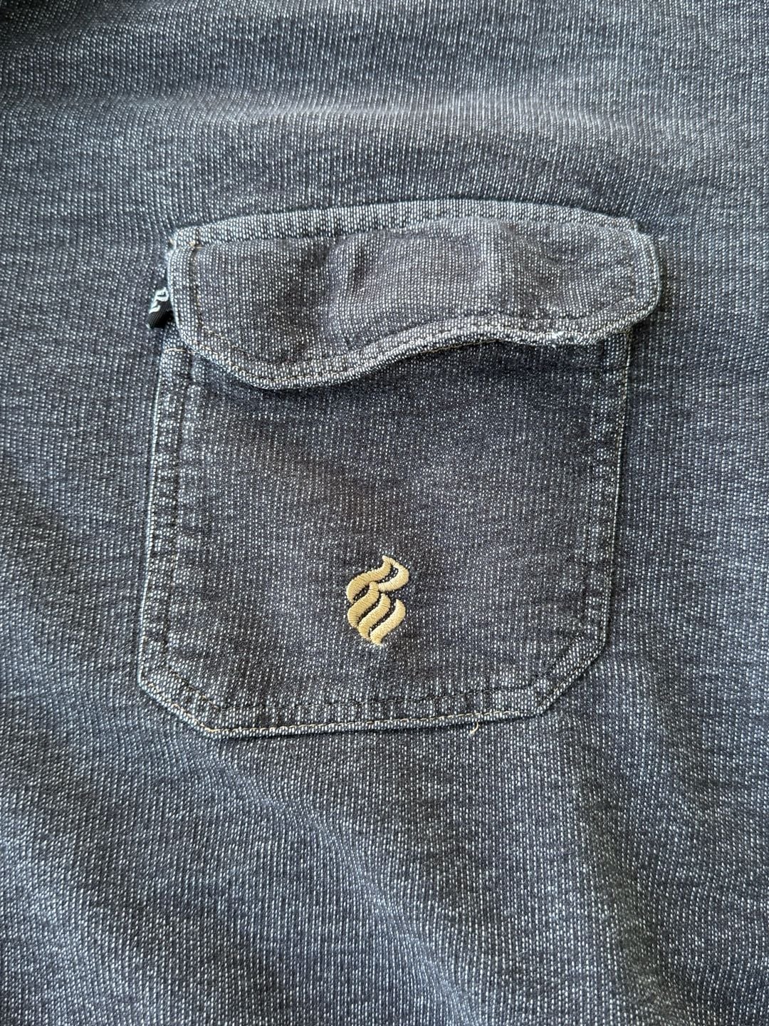 Vintage Rocawear Heavyweight Long Sleeve Button-Up Work Shirt Over-shirt Mens 3