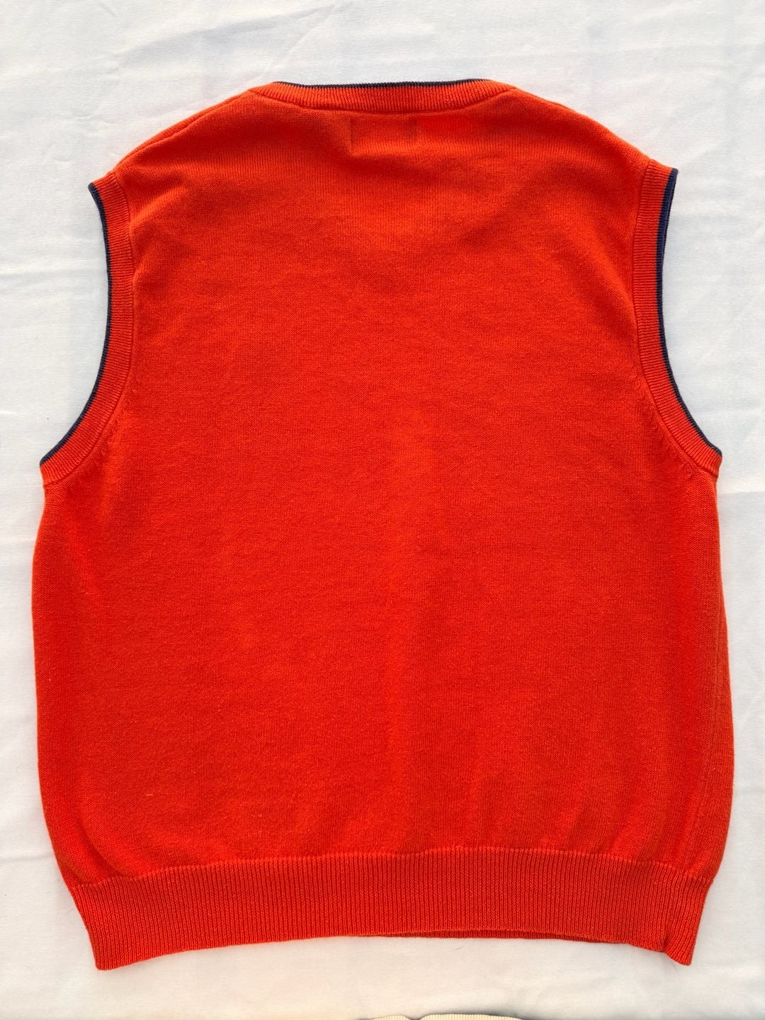 Crabbe Sportswear Clemson Tigers Orange Knit Sweater Vest, Size M 5