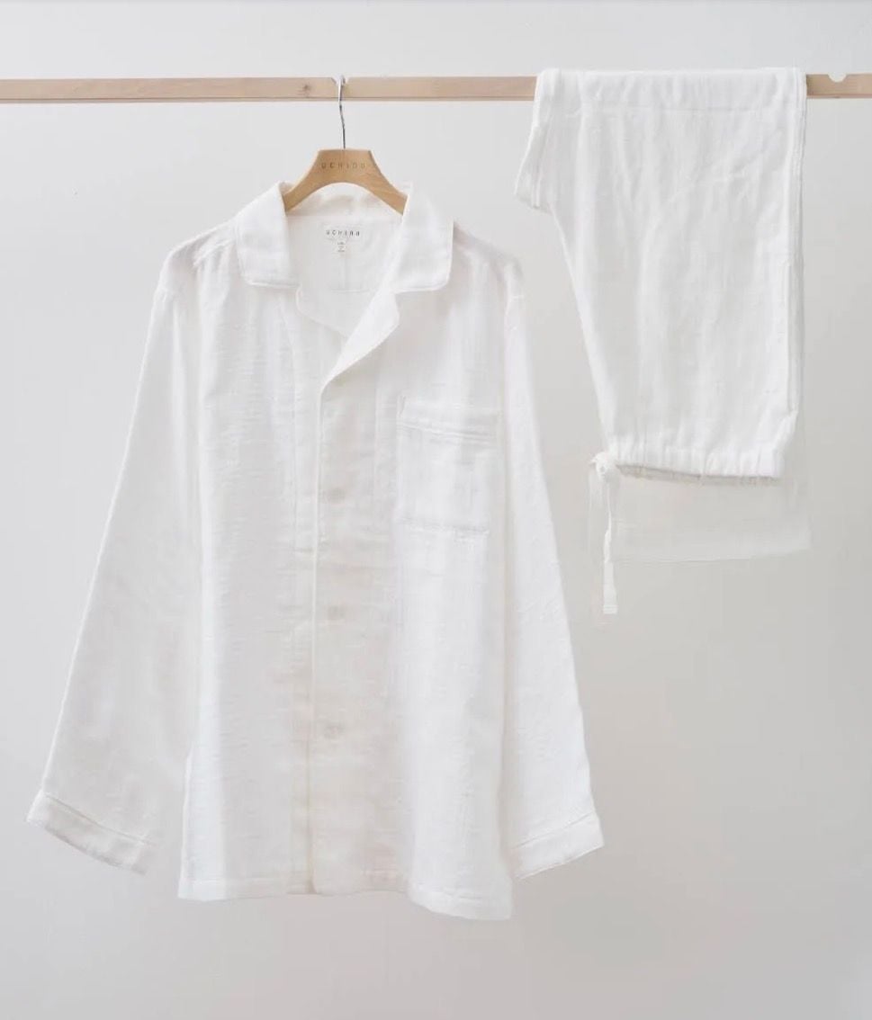UCHINO Marshmallow Gauze Pajamas White 1