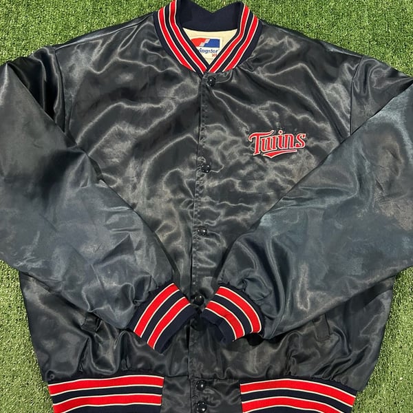 Swingster Minnesota Twins Satin Bomber Jacket XL