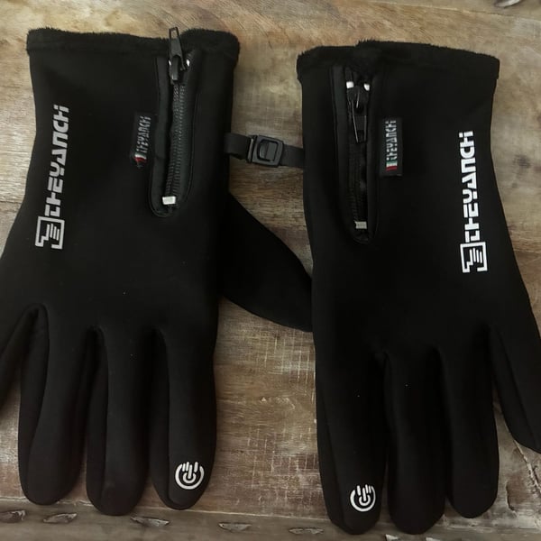 Outdoor Sports Winter Touchscreen Gloves With Zipper