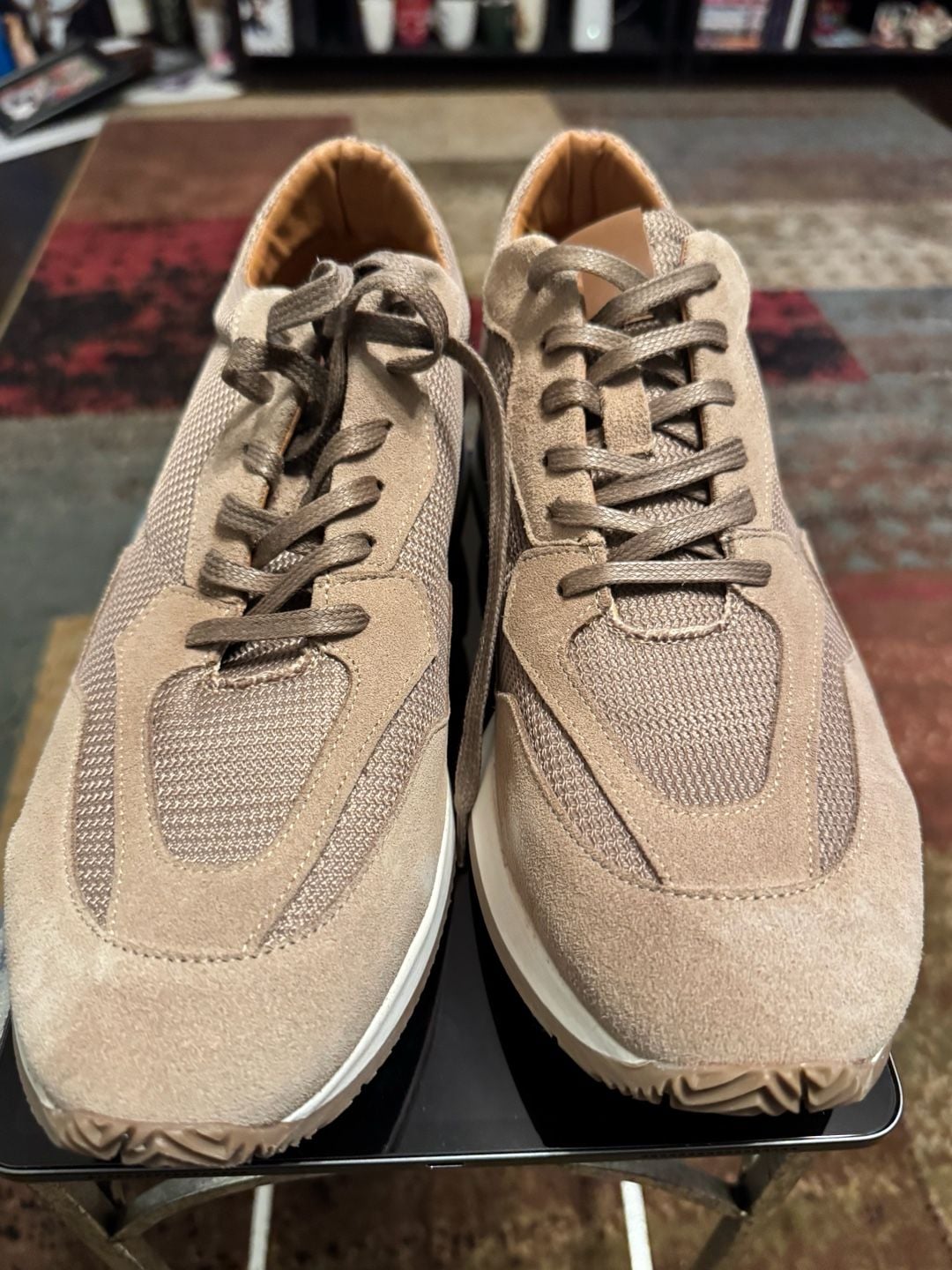 RUDY’S PARIS Spider Men’s Sneakers EU 44 / US 11 Brown/Taupe Suede & Mesh New in Box 24