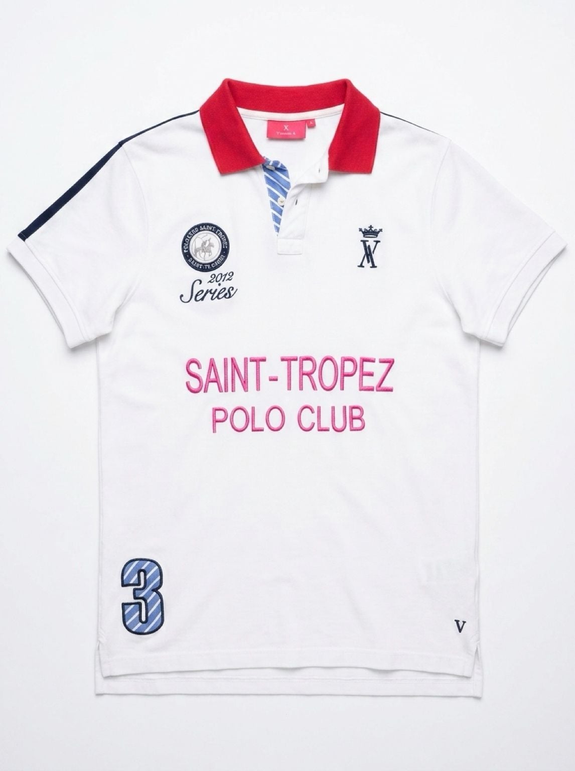 Vicomte A Saint Tropez Polo Club Men L 2012 Series #3 Embroidered Polo Shirt 2