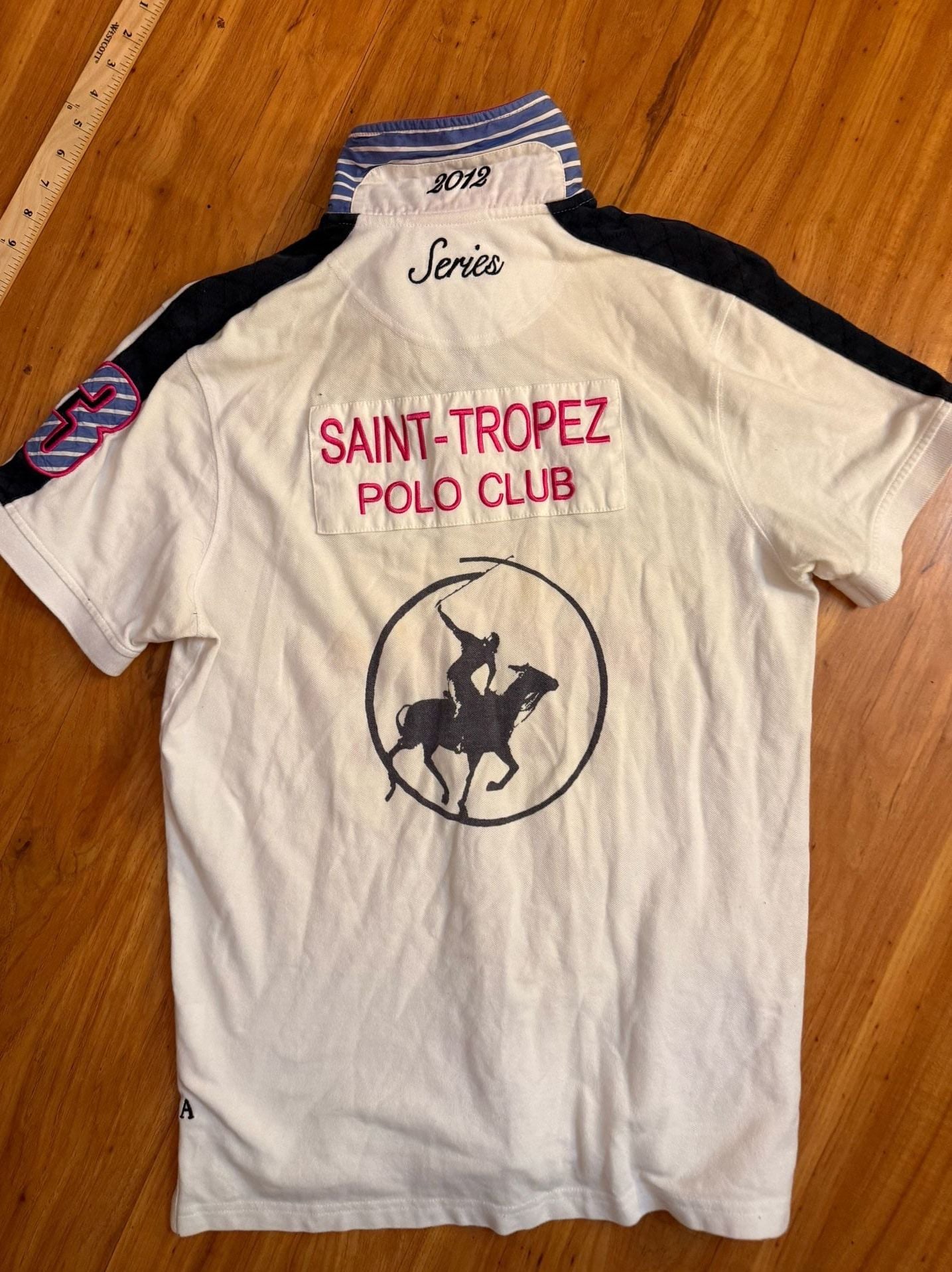 Vicomte A Saint Tropez Polo Club Men L 2012 Series #3 Embroidered Polo Shirt 13