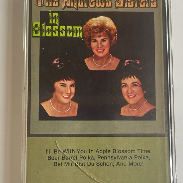 The Andrews Sisters In Blossom Cassette Tape CBS Special Products CBK 3007