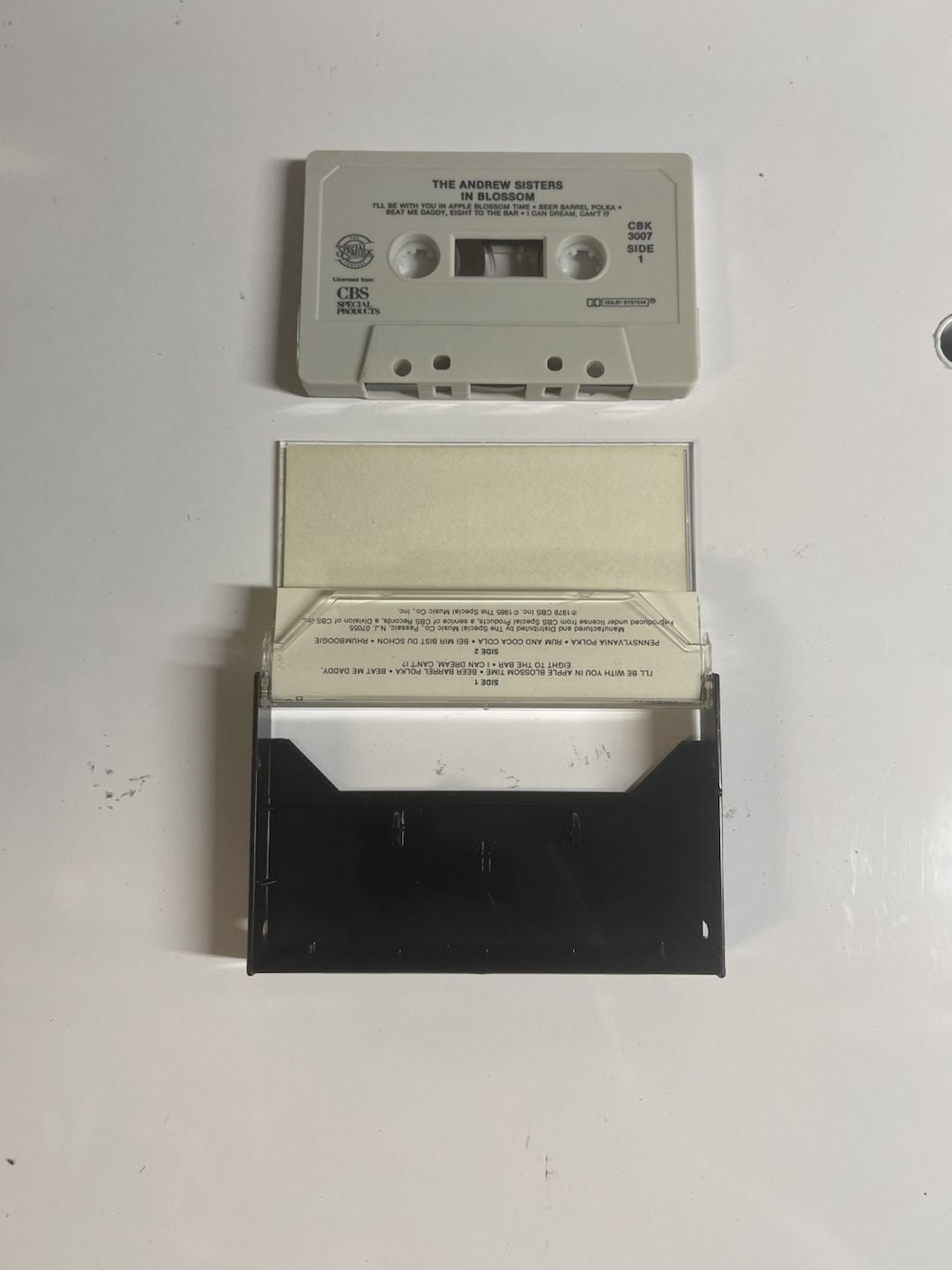 The Andrews Sisters In Blossom Cassette Tape CBS Special Products CBK 3007 3