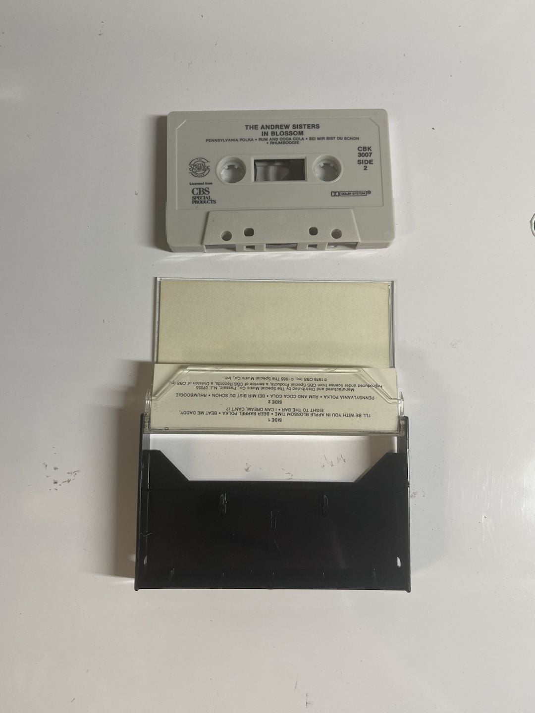 The Andrews Sisters In Blossom Cassette Tape CBS Special Products CBK 3007 4