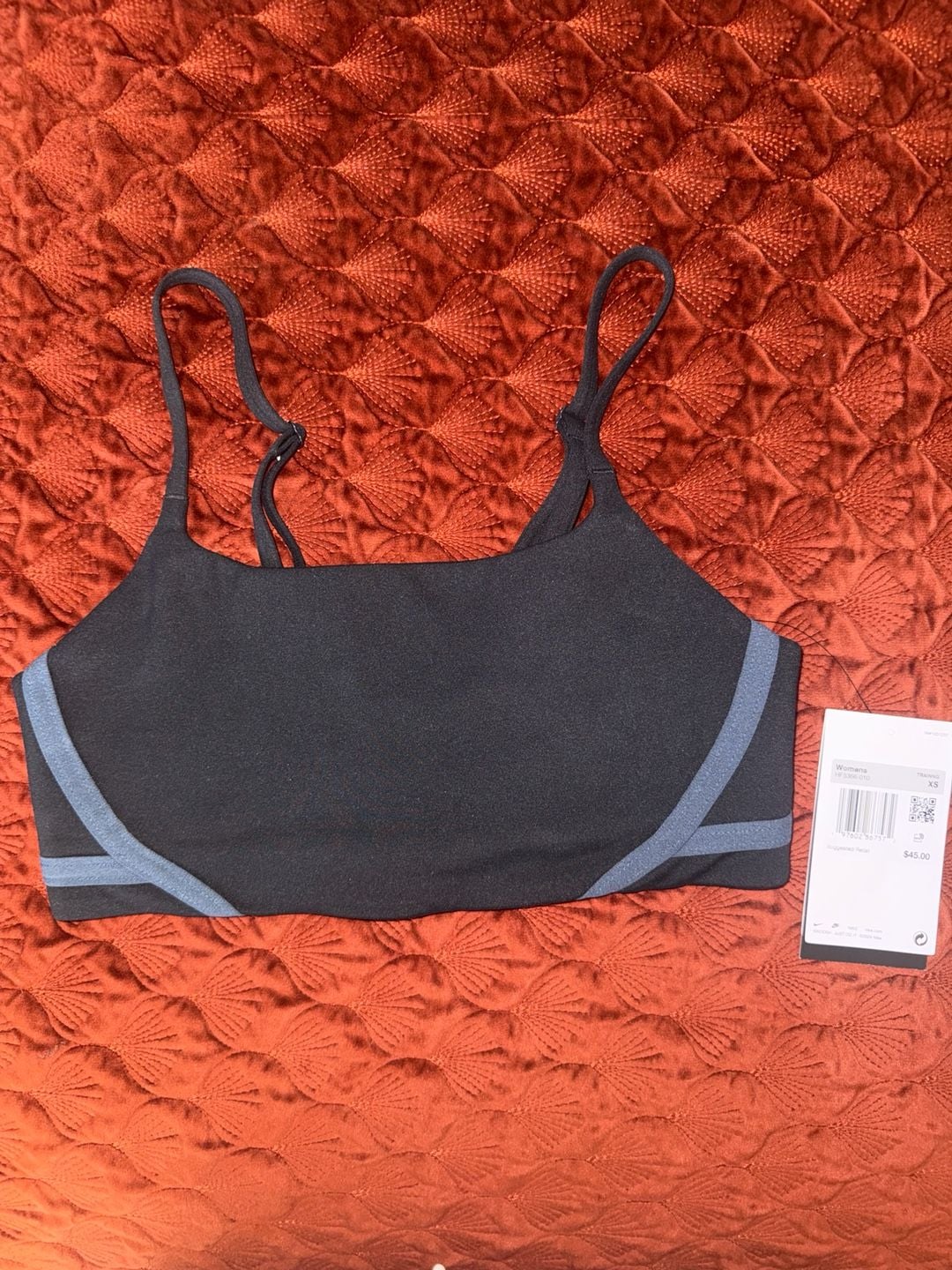 Nike One Dri-FIT Light Support Lightly Lined Convertible Sports Bra Black Size XS 2