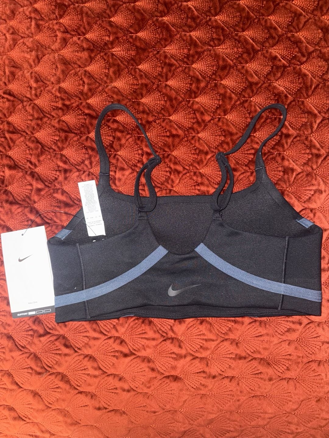 Nike One Dri-FIT Light Support Lightly Lined Convertible Sports Bra Black Size XS 3