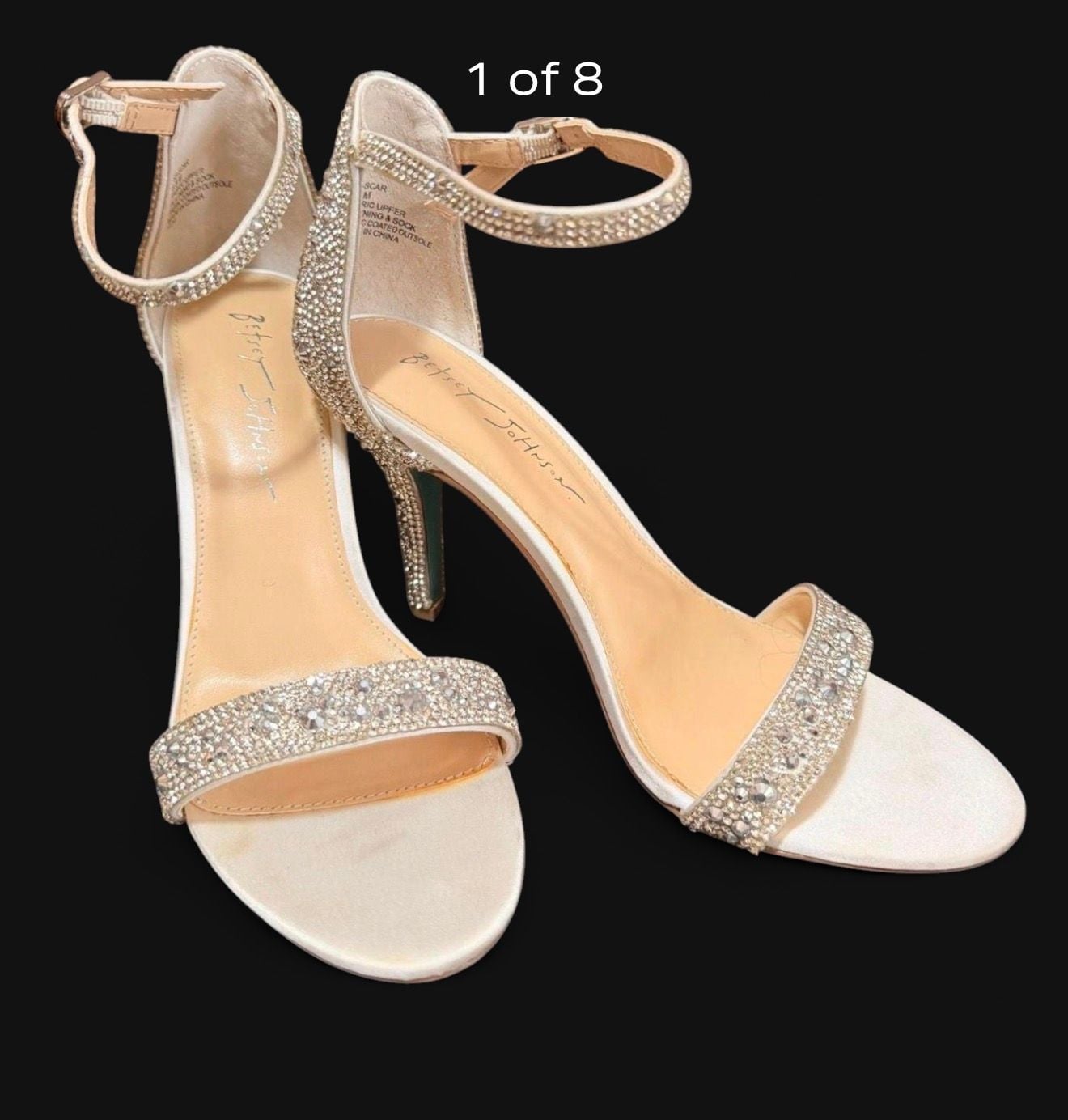 Betsey Johnson Embellished Stiletto Heels 8.5 12
