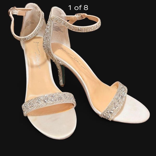 Betsey Johnson Embellished Stiletto Heels 8.5