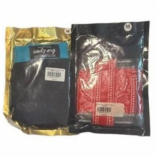 UNDZ Black and Turquoise Modal Boxer Briefs Medium New in Package