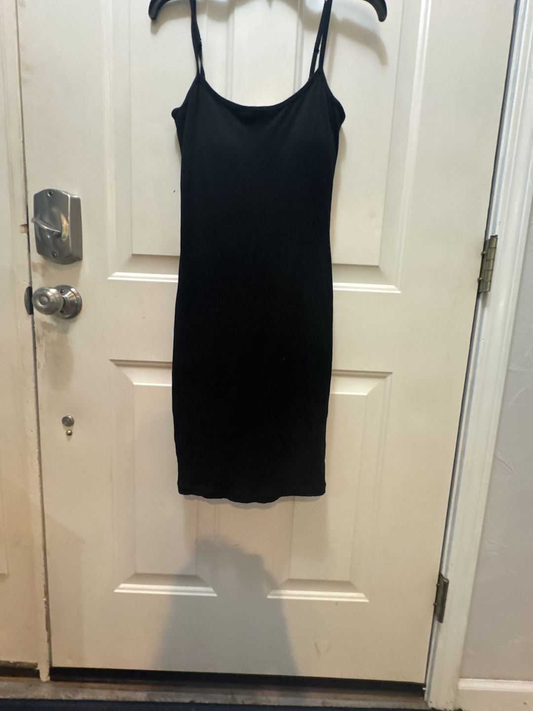 Polilush Built-In Shapewear Modal Soft Slip Dress XL Black Bodycon Mini Shaper 3