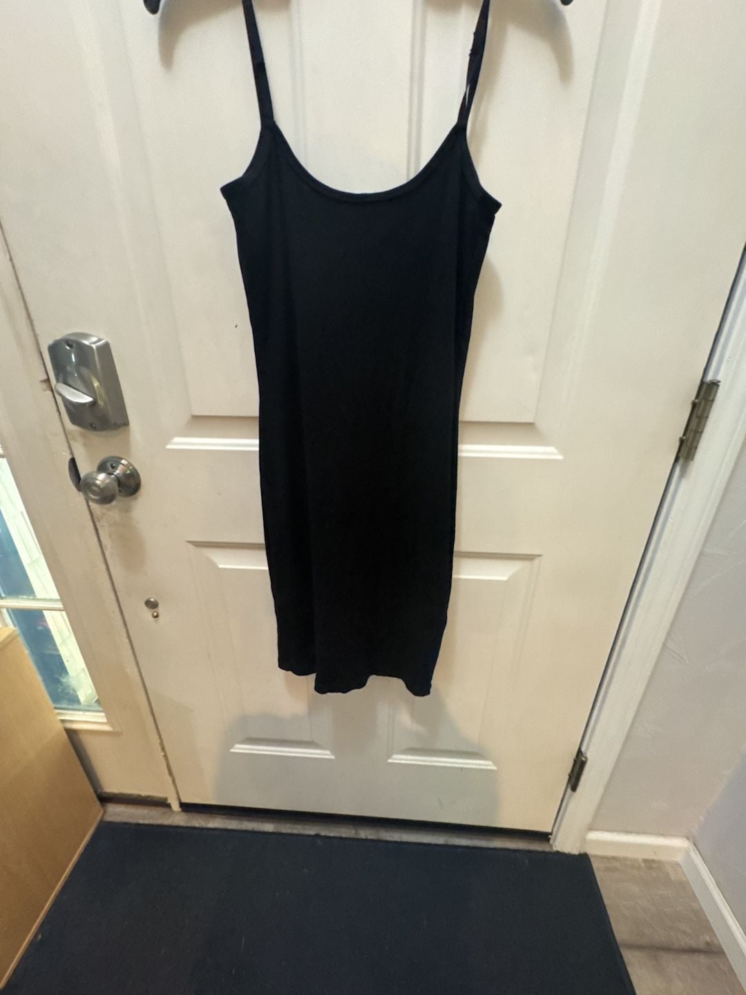 Polilush Built-In Shapewear Modal Soft Slip Dress XL Black Bodycon Mini Shaper 4