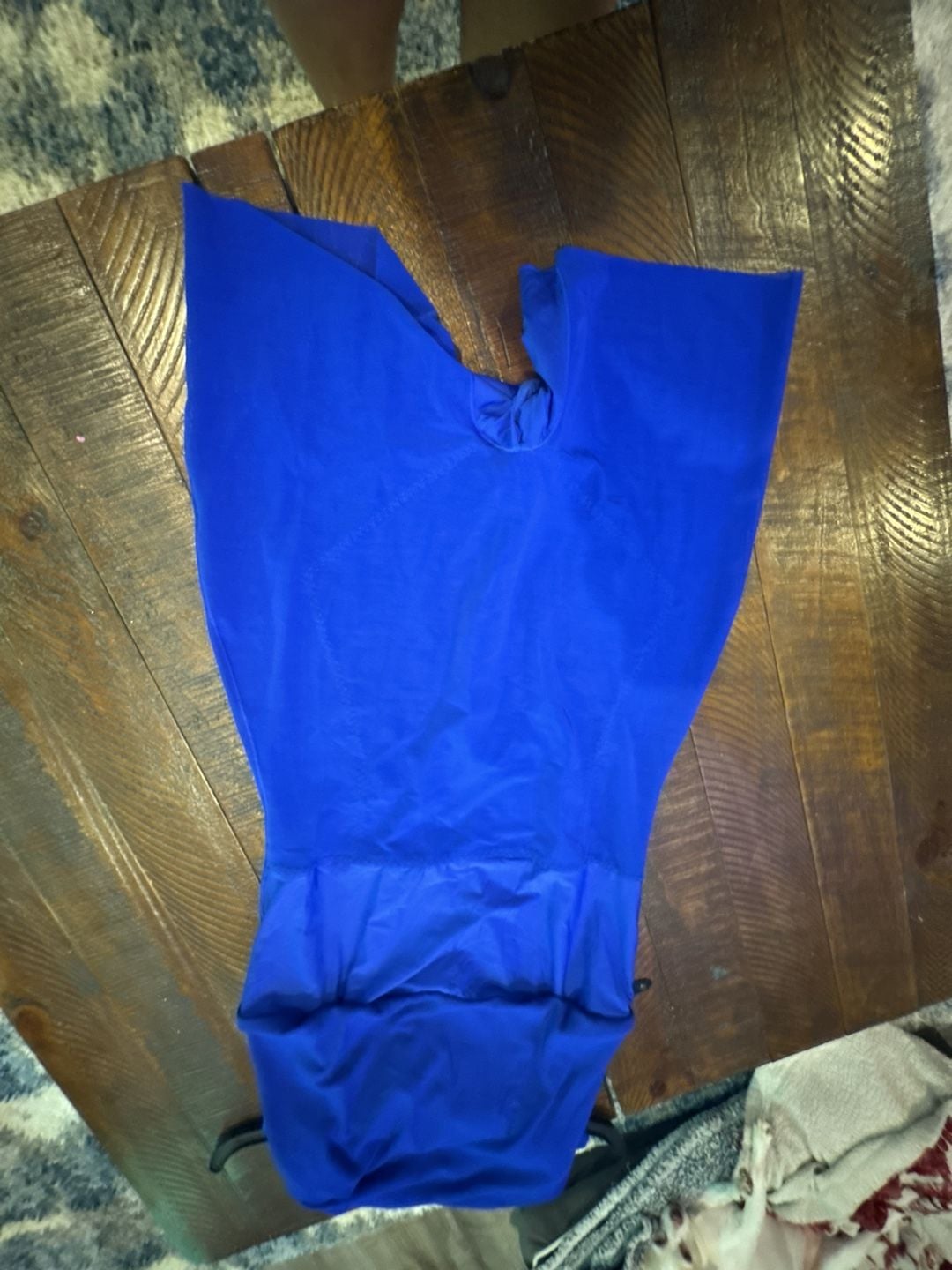 Popilush Built-In Shapewear Solid Modal Butt Lift Mini Slip Dress Royal Blue 6
