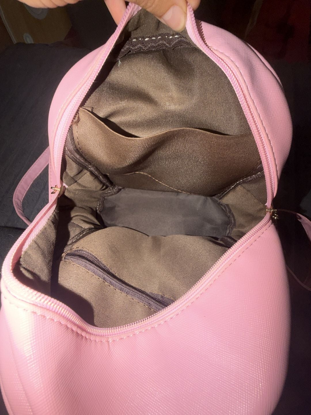Ihayner Pink Bowknot Cute Leather Mini Backpack Purse 5