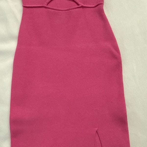 Petal and Pup Women's Stassie Sweater Dress Fuscia Pink S
