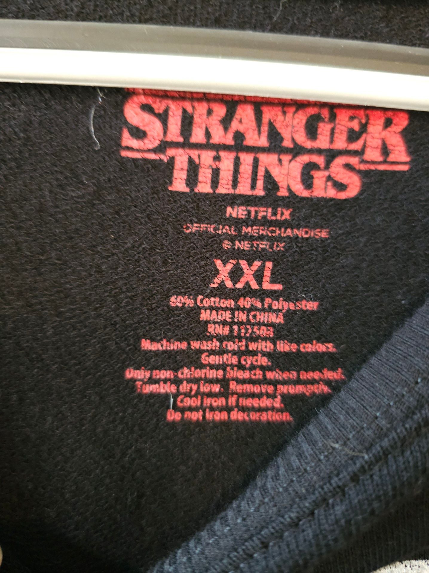Stranger Things Summer of 85 Black Graphic Long Sleeve Pullover Sweatshirt XXL Netflix Official 4
