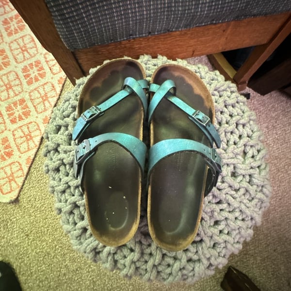 Birkenstock Mayari Graceful Gem Blue Birko-Flor Sandals