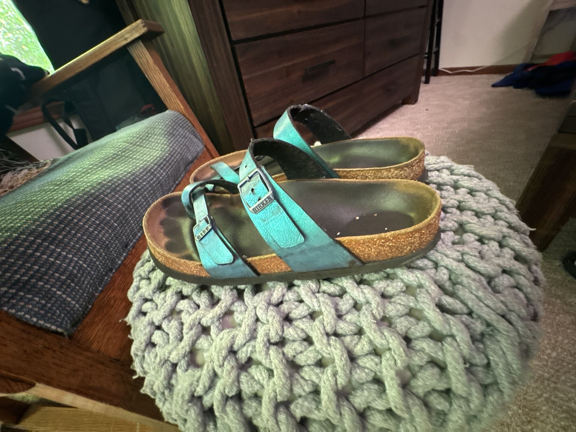 Birkenstock Mayari Graceful Gem Blue Birko-Flor Sandals 4