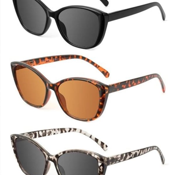 JOLISU 3 Pack Reading Sunglasses for Women With UV400 Protection (2.00) #9028