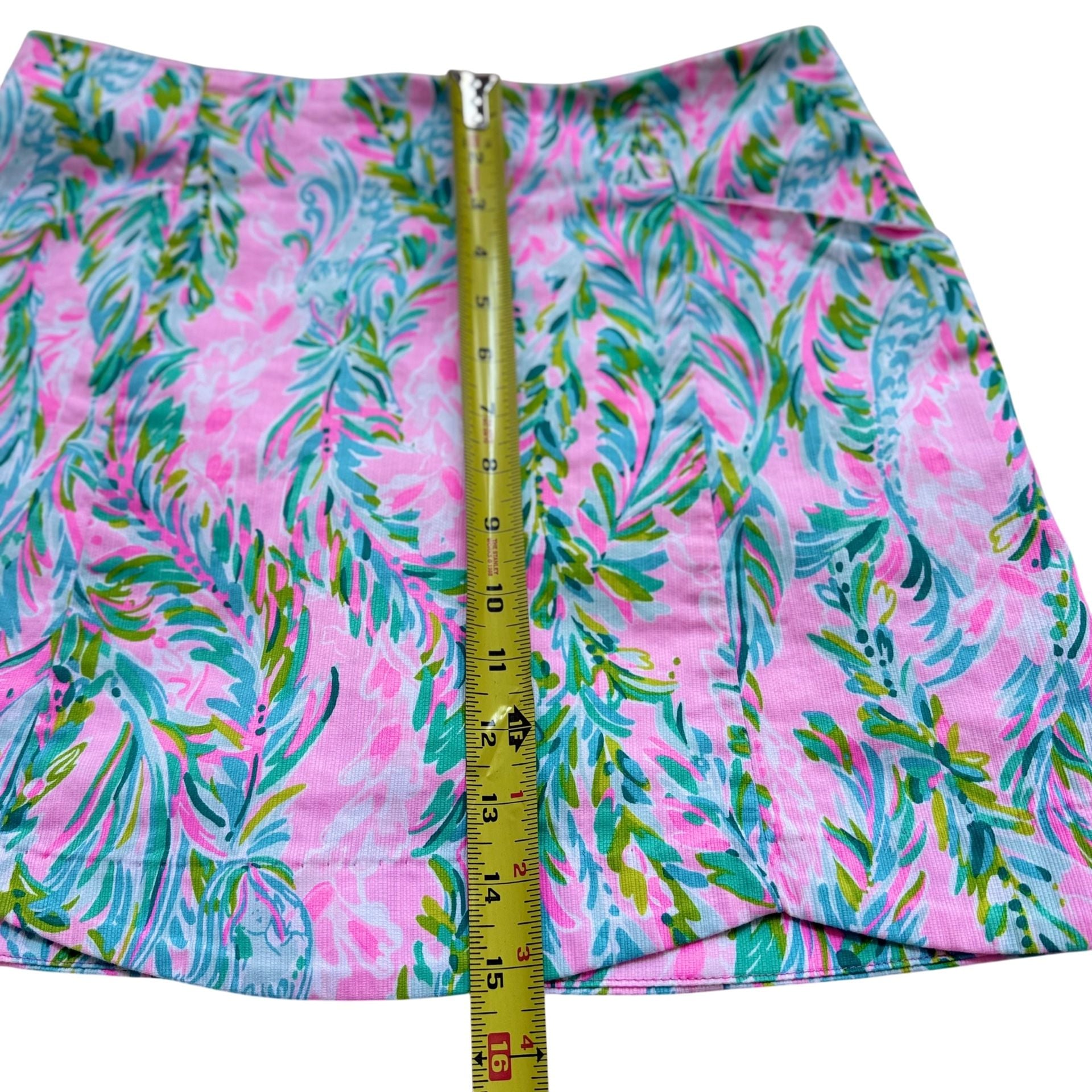 Lilly Pulitzer Women’s Pink Tropical Floral Skort Size 4 Cotton Stretch 6