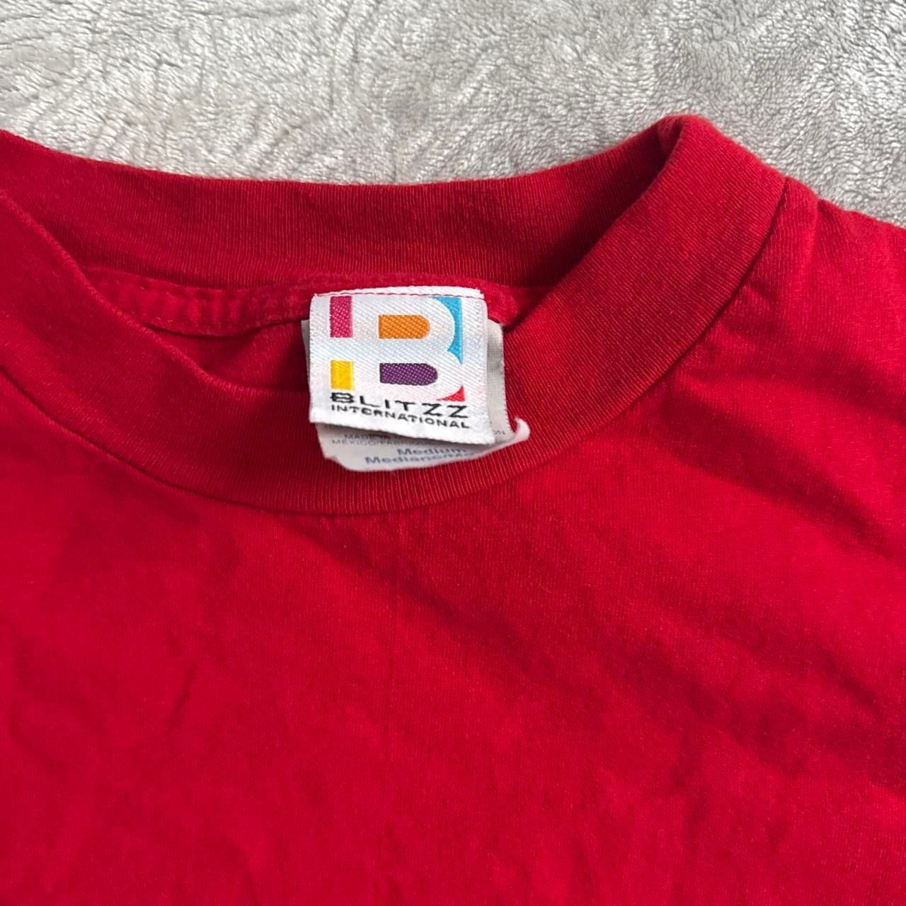 Vintage Blitzz International Disney Tigger Embroidered Red T-Shirt Size Medium 5