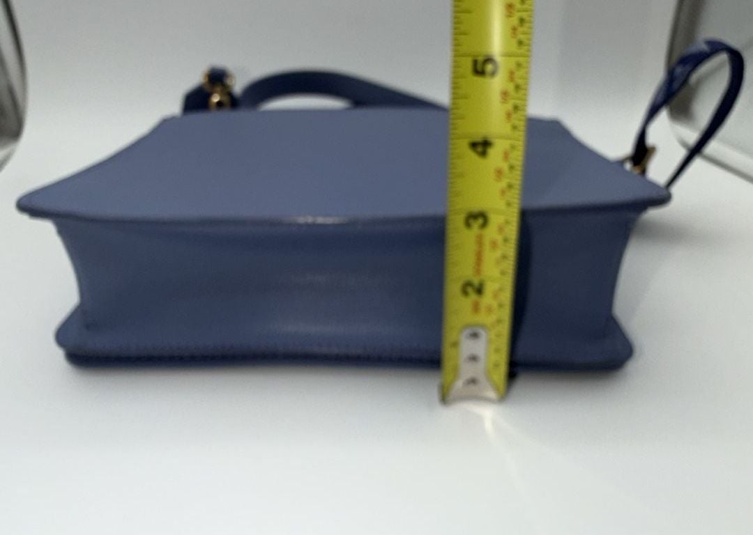 Karl Lagerfeld Paris Simone Dots Crossbody Blue Fog Structured Handbag 8