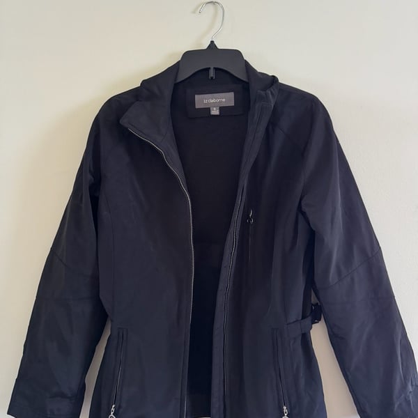 Liz Claiborne Black Utility Softshell Jacket Size S