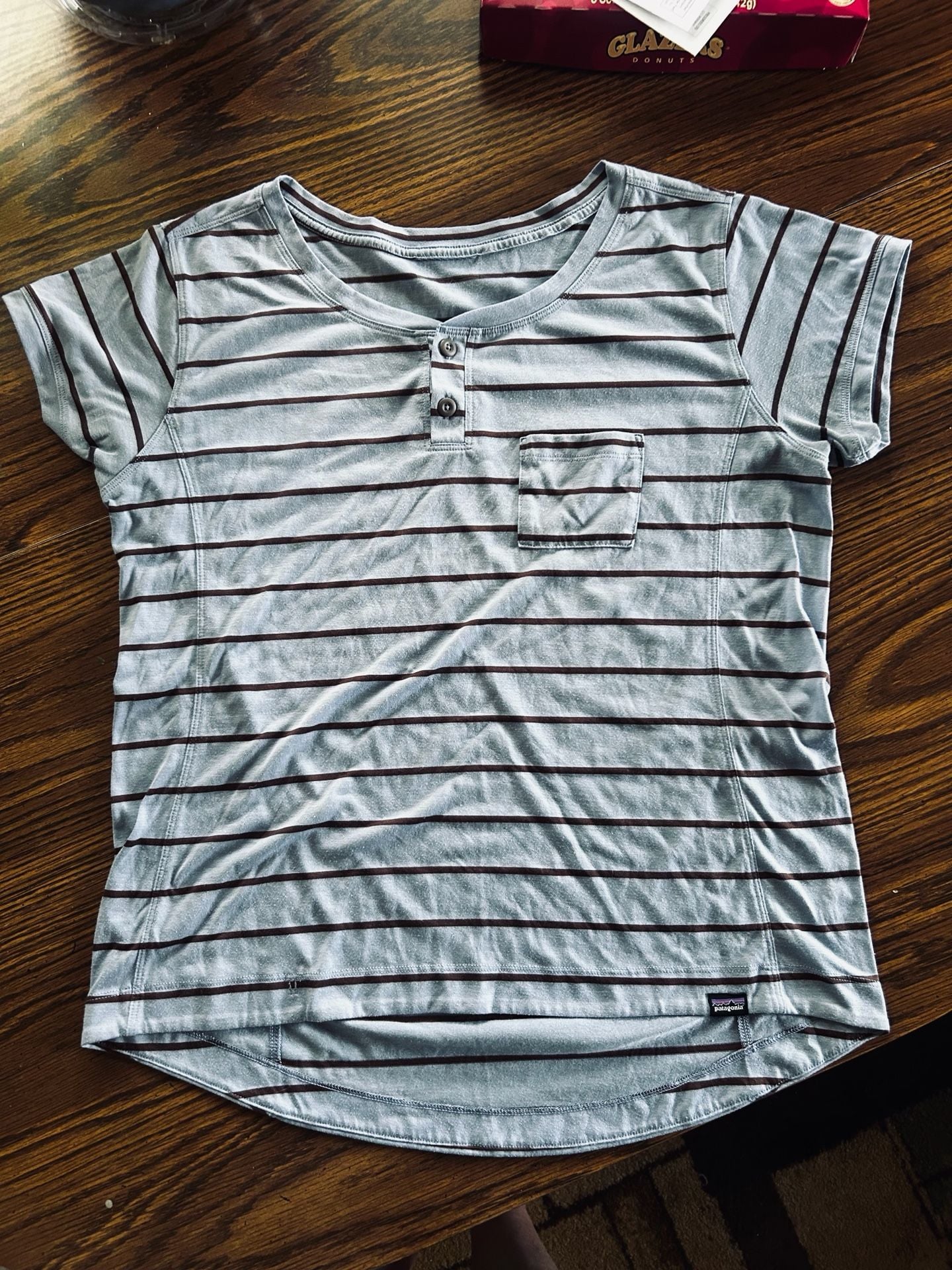 Patagonia Henley Short Sleeve Shirt Size Women’s L 3