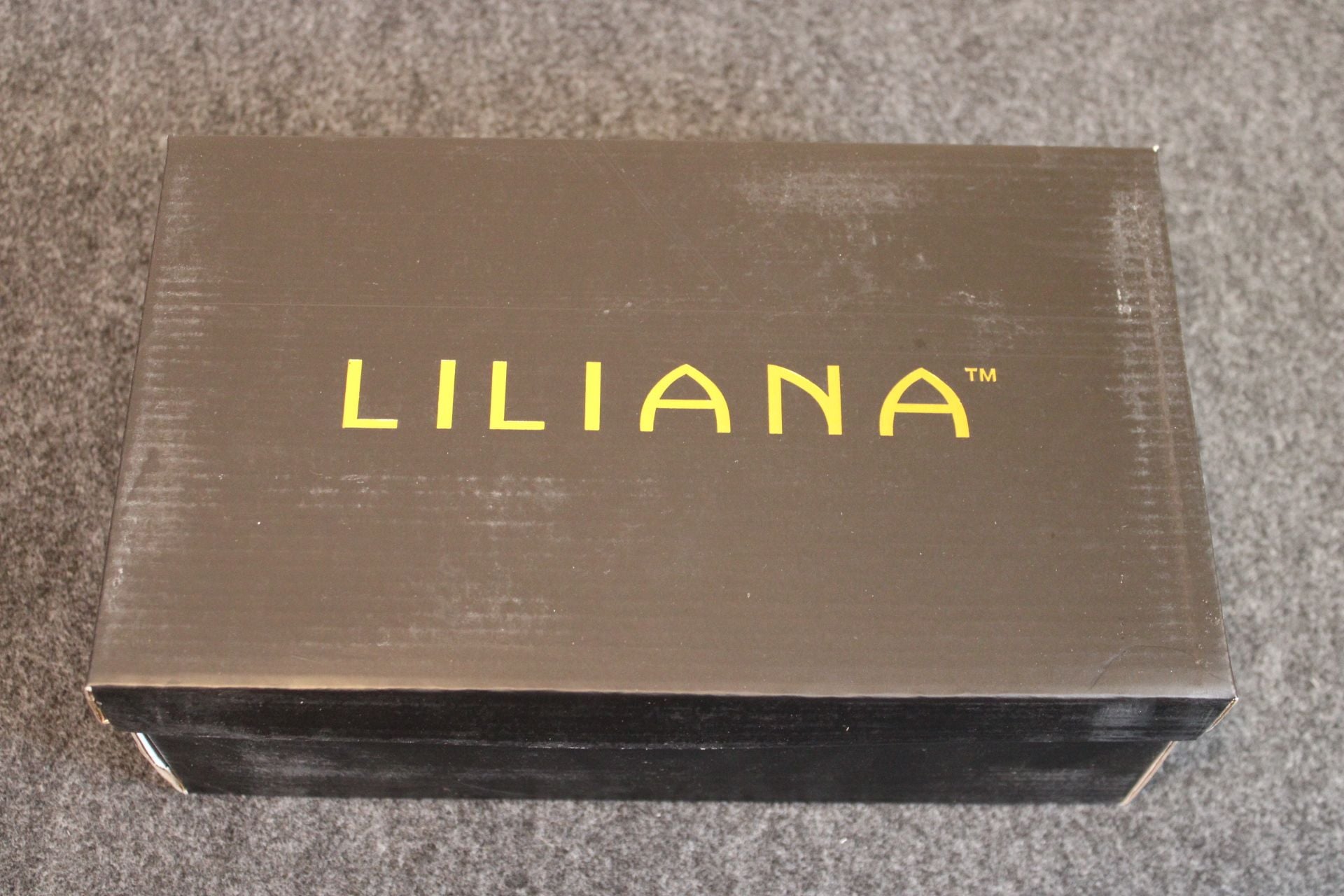 Liliana Black Square Toe Lace-Up Stiletto Heel Sandals with Box 10