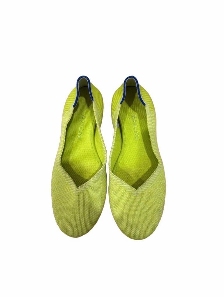 Rothy's The Point II Yellow Knit Ballet Flats Size 7.5 2