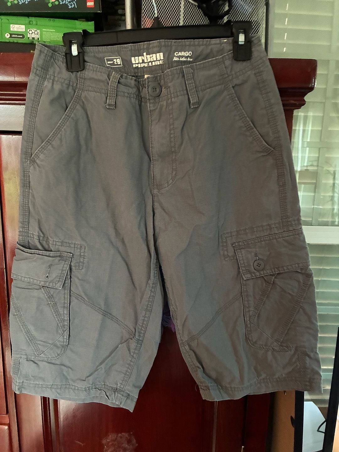 Urban Pipeline Men's Cargo Shorts, Gray, Size 29 2