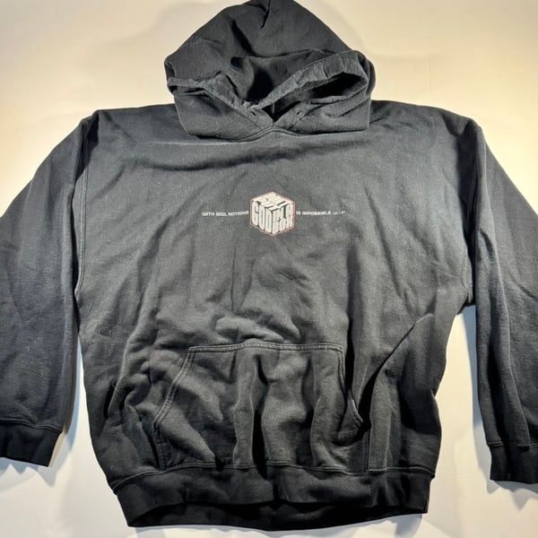 Gildan Heavy Blend Black Don't Put God In A Box Graphic Hoodie XL