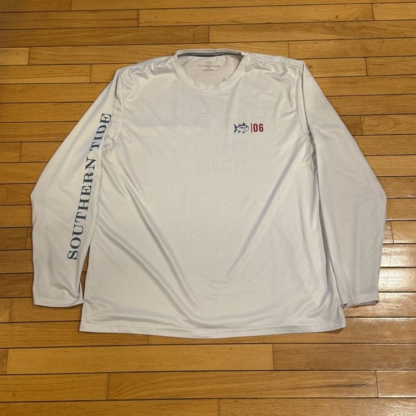 Southern Tide Skipjack 06 Performance Long Sleeve Shirt White XL