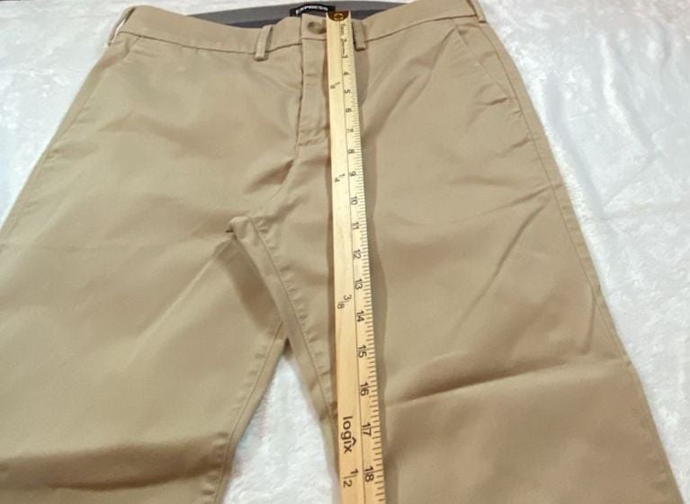Express Hyper Stretch Skinny Chino Pants Tan Khaki 30x30 9