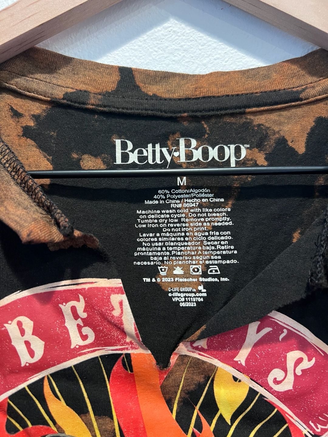 Betty Boop Top Womens M Bettys Biker Born To Rule Motorcycle Cropped T Shirt New y2k Graphic 3