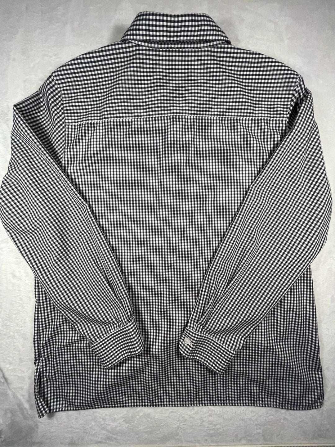 Orvis Women’s Black & White Gingham Wrinkle Free Long Sleeve Shirt Size 16 8