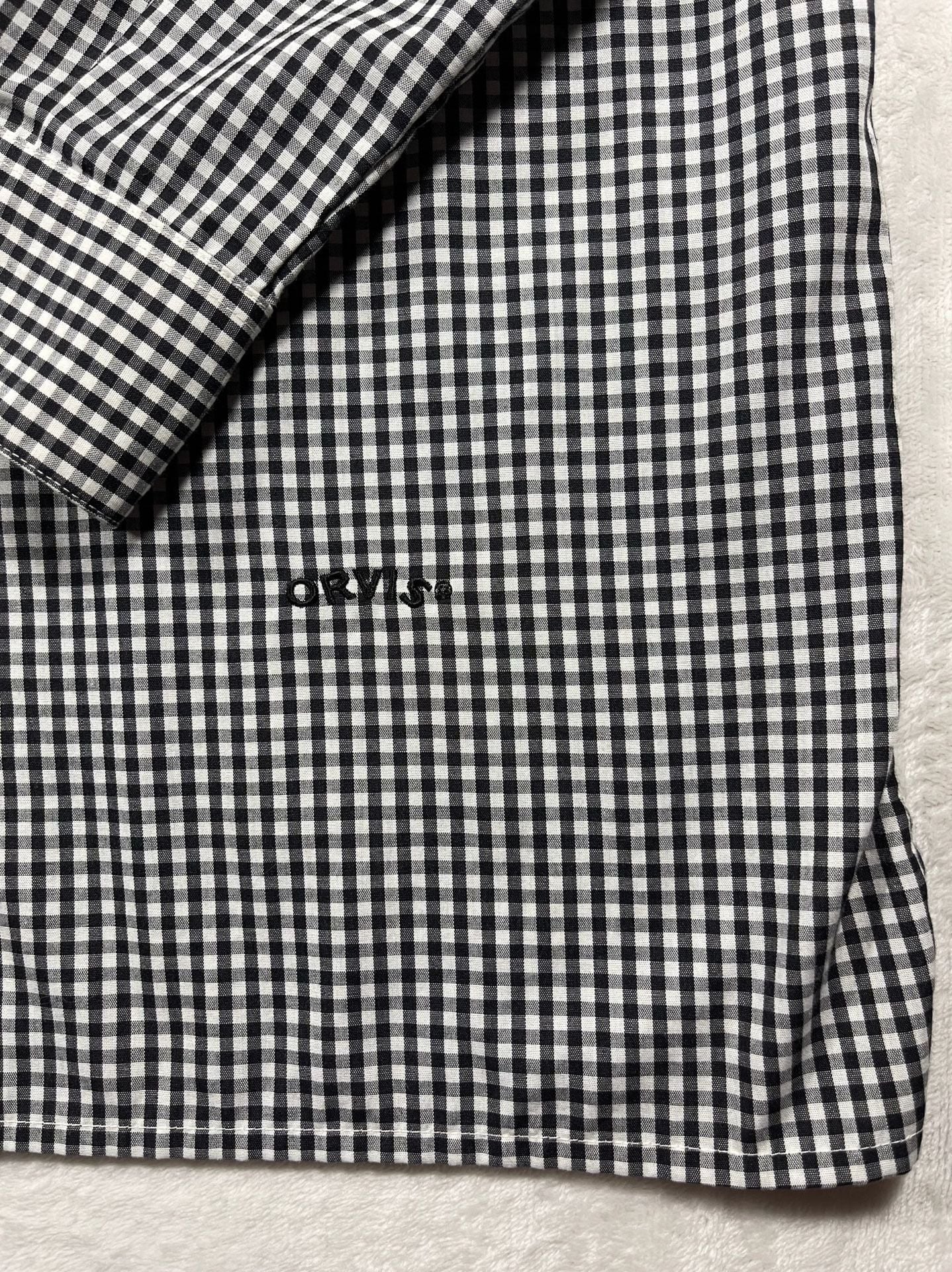 Orvis Women’s Black & White Gingham Wrinkle Free Long Sleeve Shirt Size 16 7