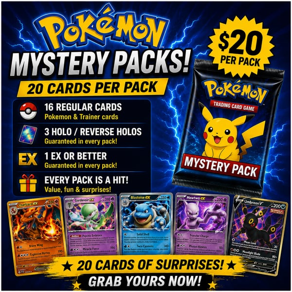 Pokemon TCG Mystery Pack 20 Cards