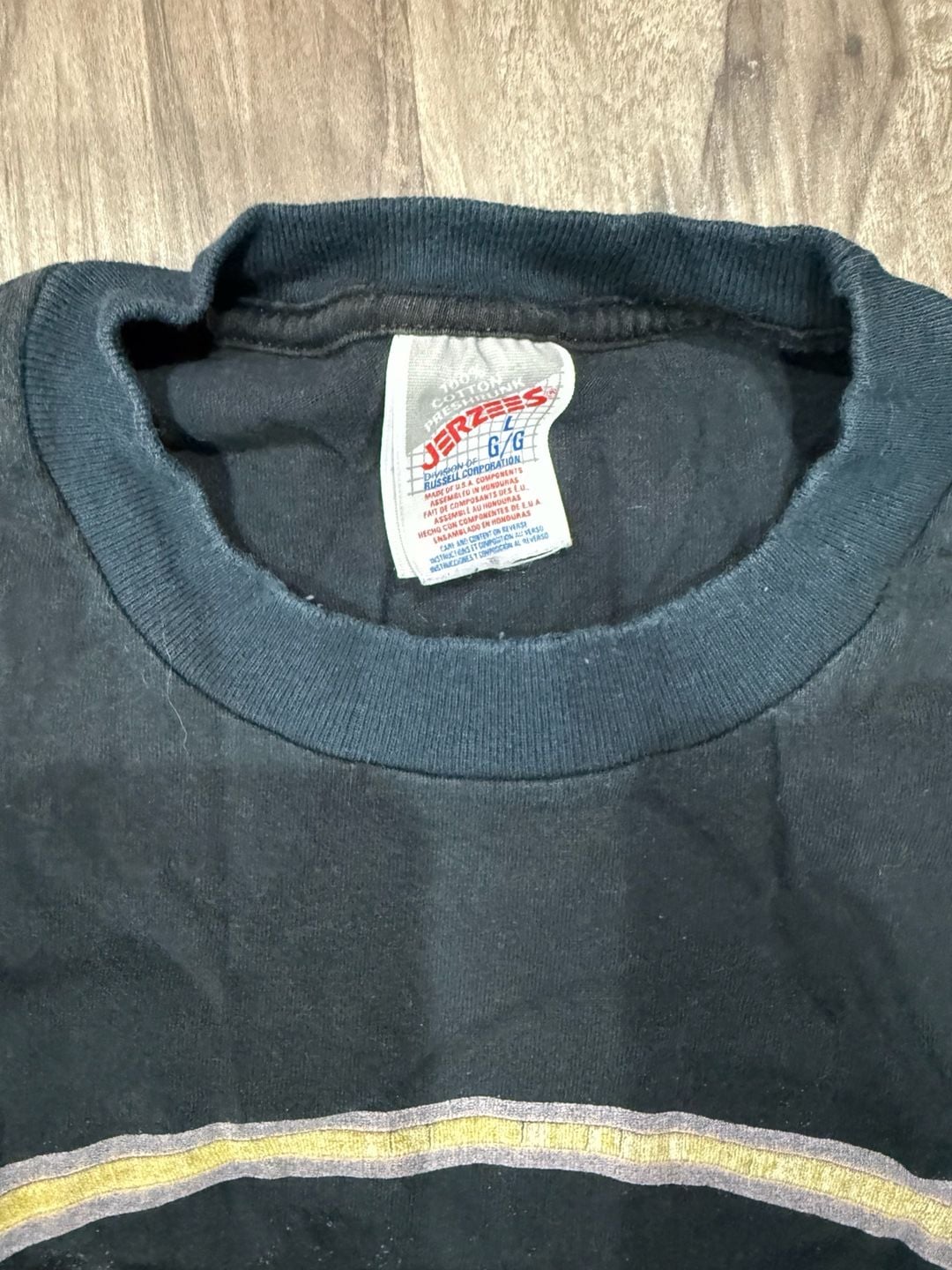 Vintage Jerzees Wisconsin Dells Souvenir Graphic T-Shirt Black Size L 3