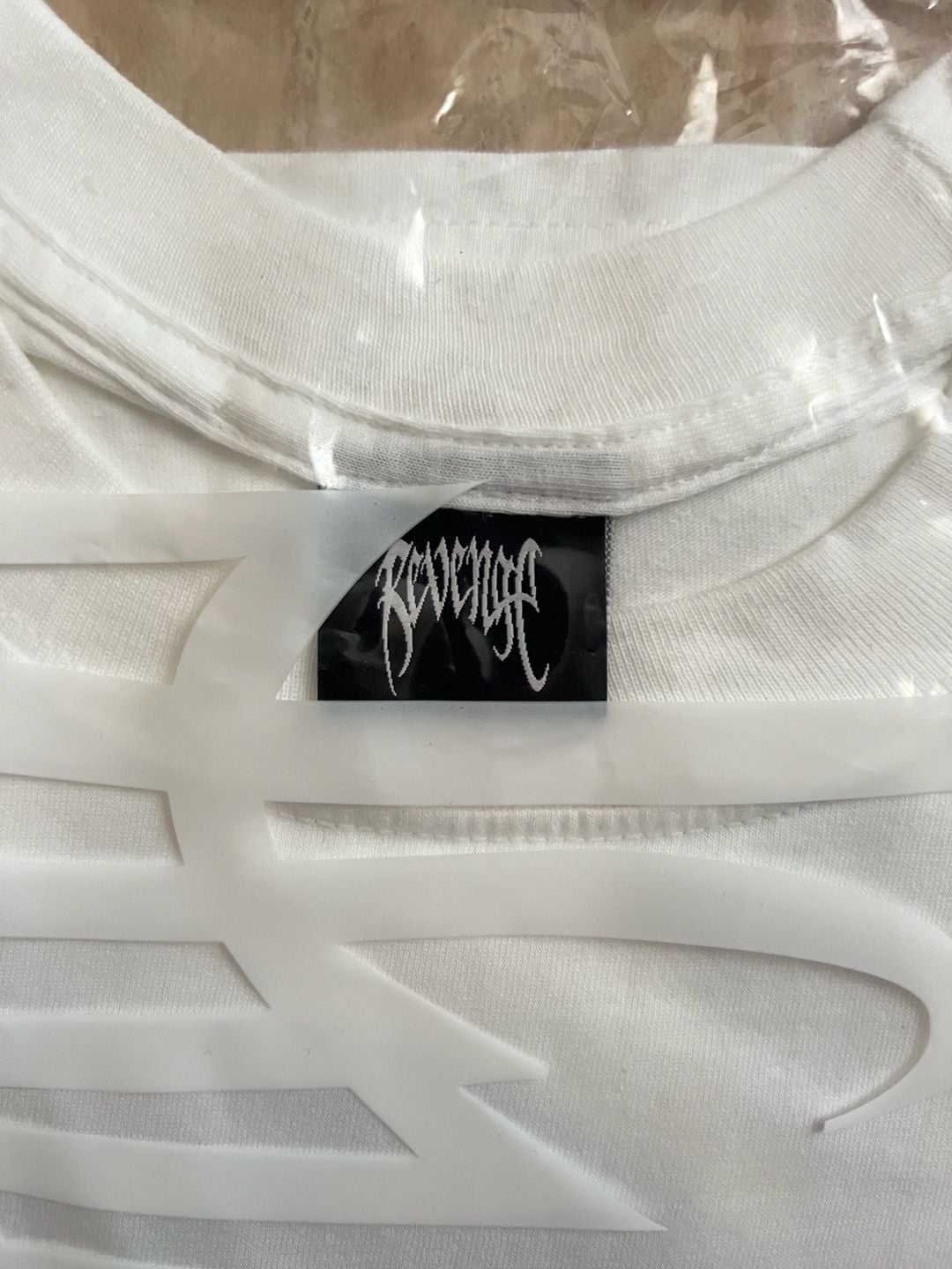 Revenge Smoke Lightning Logo Tee White Size M 7