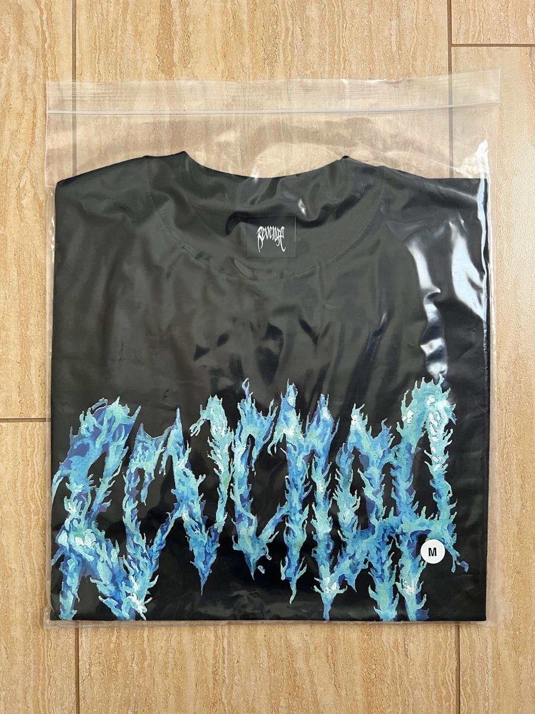 Revenge Blue Inferno T-Shirt Black Size M 2
