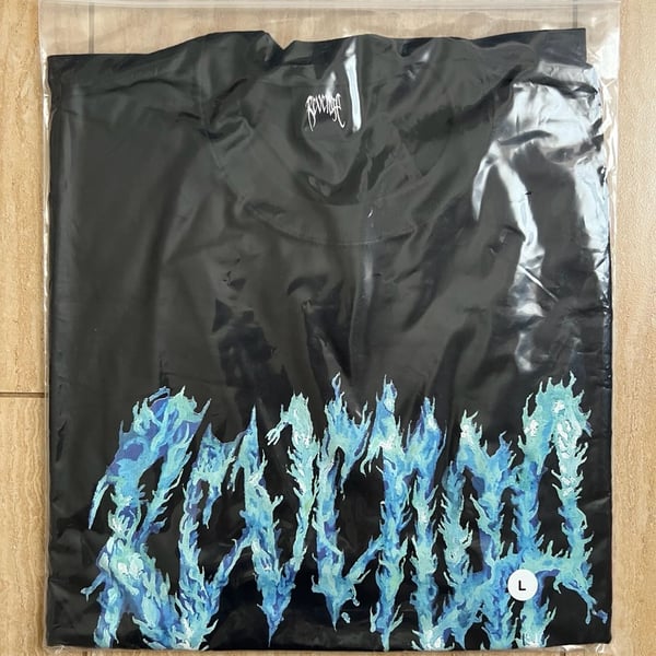 Revenge Blue Inferno T-Shirt Black Size Large