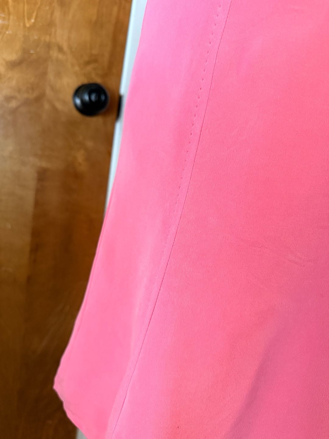 Jones New York 100% Silk Pink Midi Skirt Y2K 90s Vintage XS 5