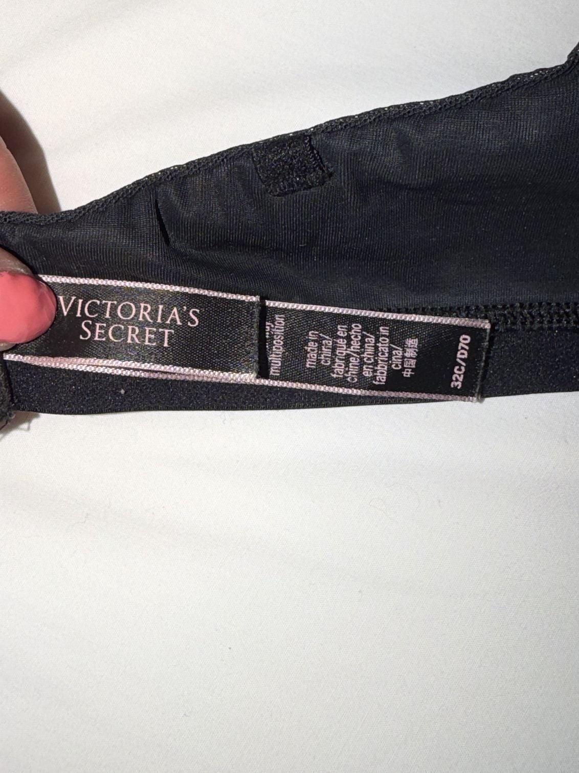 Victoria's Secret Very Sexy Black Lace Stapless Push-Up Bra Size 32C 3