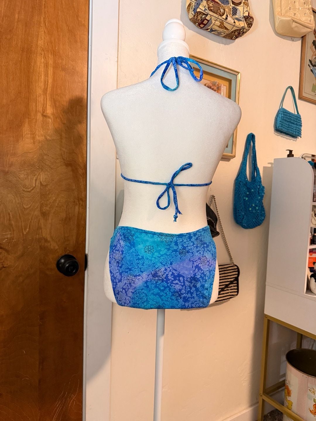 Vintage Y2K No Boundaries Blue Floral Bikini Set π©΅ 4