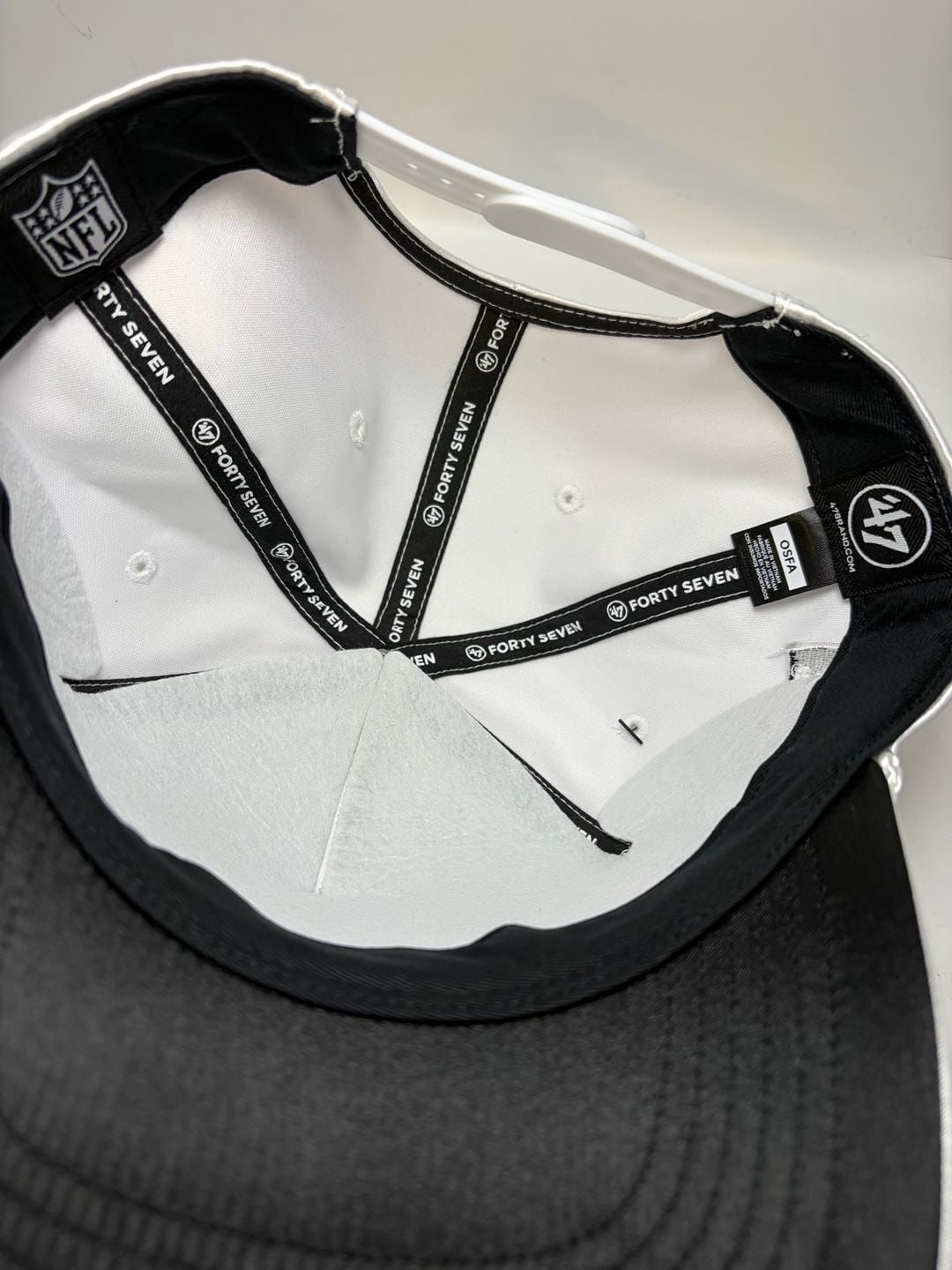 Las Vegas Raiders '47 White Outspoken Hitch Adjustable Hat 9