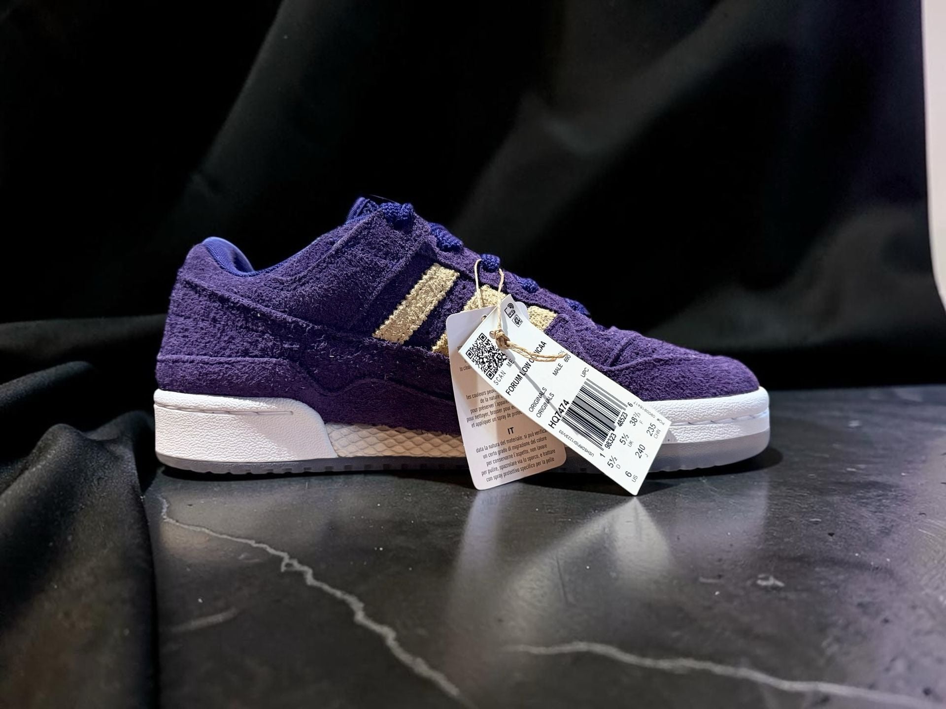 Adidas Forum Low CL Washington Huskies NCAA Purple Cream Sneakers HQ7474 7