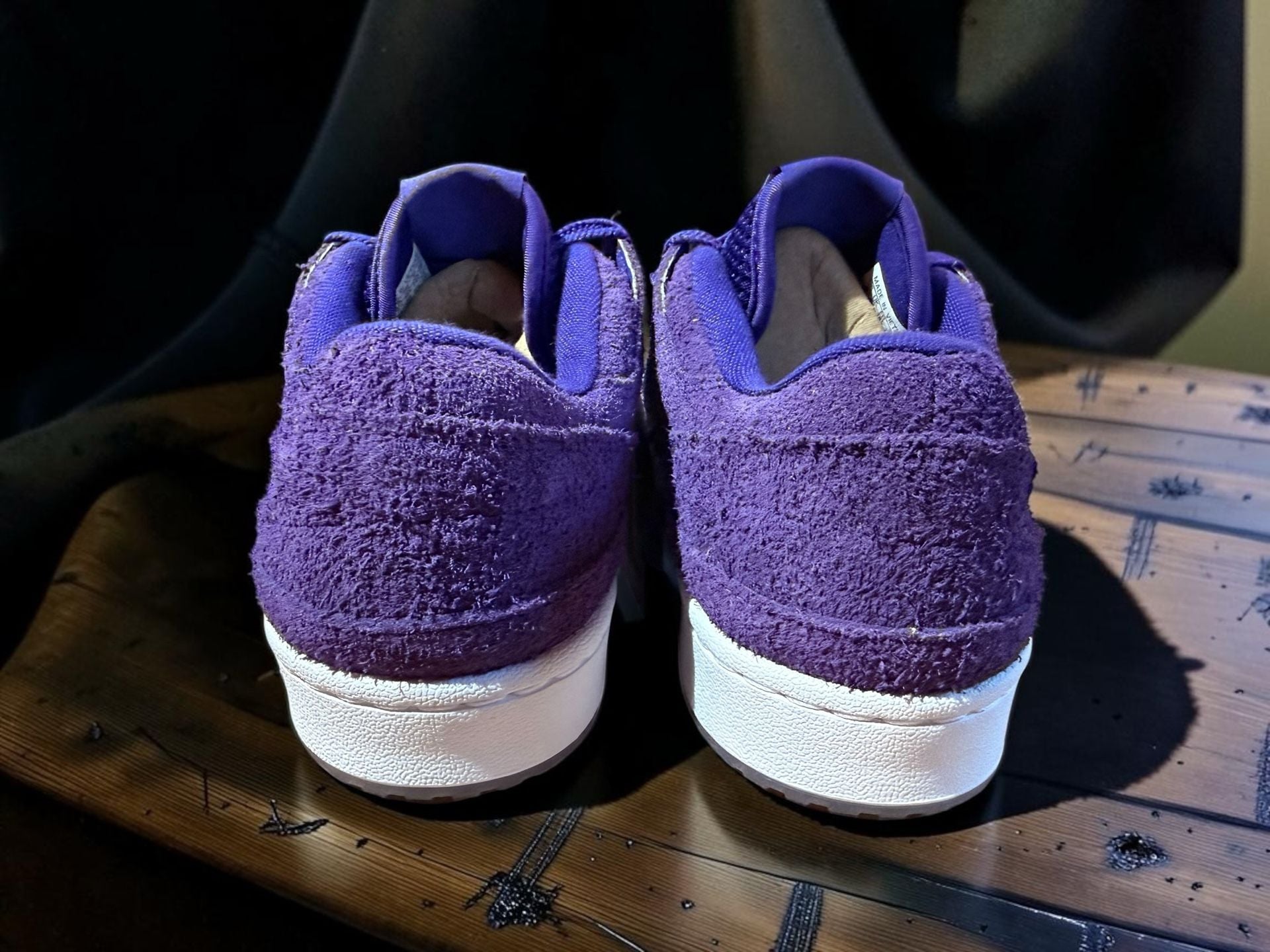 Adidas Forum Low CL Washington Huskies NCAA Purple Cream Sneakers HQ7474 11